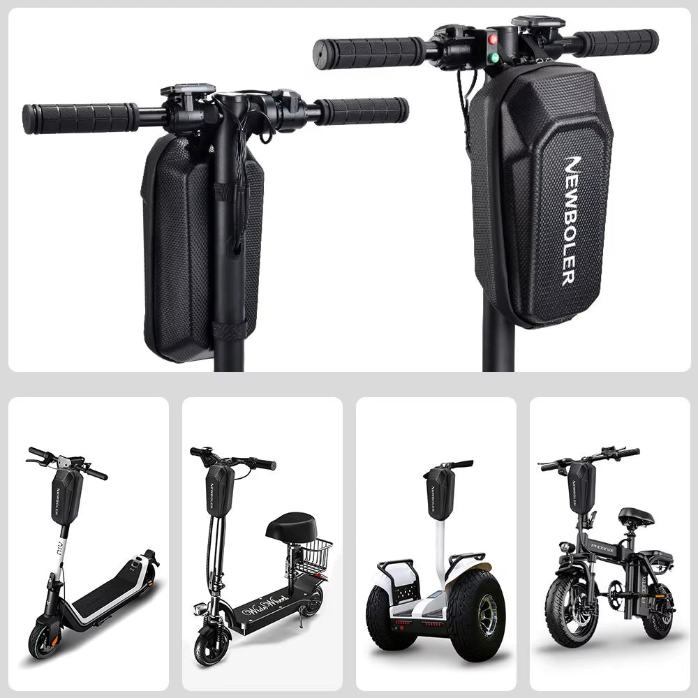 NEWBOLER Waterproof EVA Hard Shell Electric Scooter Front Handlebar Bag