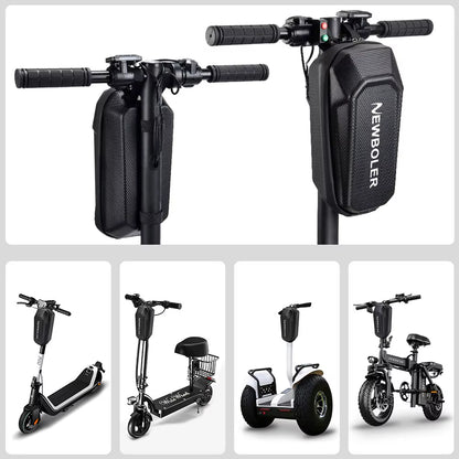 NEWBOLER Waterproof EVA Hard Shell Electric Scooter Front Handlebar Bag