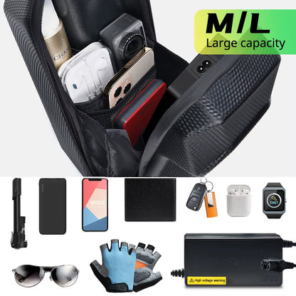 NEWBOLER Waterproof EVA Hard Shell Electric Scooter Front Handlebar Bag