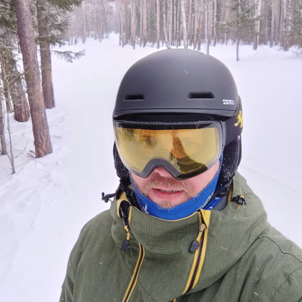 Ski Helmet Half-Covered Anti-Impact Skiing Helmet for Adult Men Women Ski Skateboard Snowboard Safety Helmet Female Male
